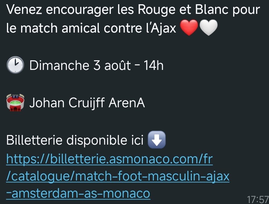 Info billetterie et déplacement #AJAASM #DagheMunegu #ASMonaco #Partouttoujours