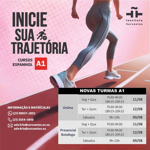 Instituto Cervantes Rio de Janeiro (@cervantesrio) on Twitter photo 🔔 Cursos de espanhol A1: comece seu caminho com a instituição oficial da 🇪🇸 e referência mundial no ensino da língua!
📧 adx3rio@cervantes.es
📲 WhatsApp: 21 99937-2953
📞 Tel: 21 3554-5910
#ICRJ #Espanhol #Curso #A1 #CervantesRio 🔔 Cursos de espanhol A1: comece seu caminho com a instituição oficial da 🇪🇸 e referência mundial no ensino da língua!
📧 adx3rio@cervantes.es
📲 WhatsApp: 21 99937-2953
📞 Tel: 21 3554-5910
#ICRJ #Espanhol #Curso #A1 #CervantesRio