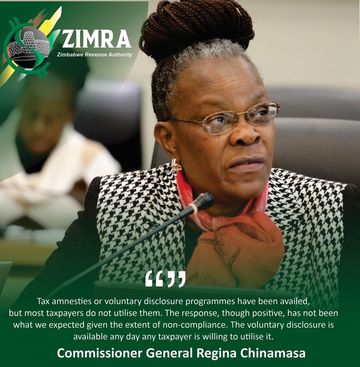 Tax amnesties or voluntary disclosure programmes have been availed, but most taxpayers do not utilise them. The response, though positive, has not been what we expected given the extent of non-compliance. theindependent.co.zw/local-news/art…