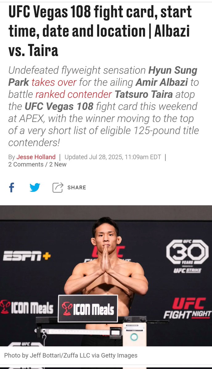 PProkulski's tweet image. Mateusz Rębecki bez main eventu. UFC znalazło zastępstwo za Amira Albaziego 👇