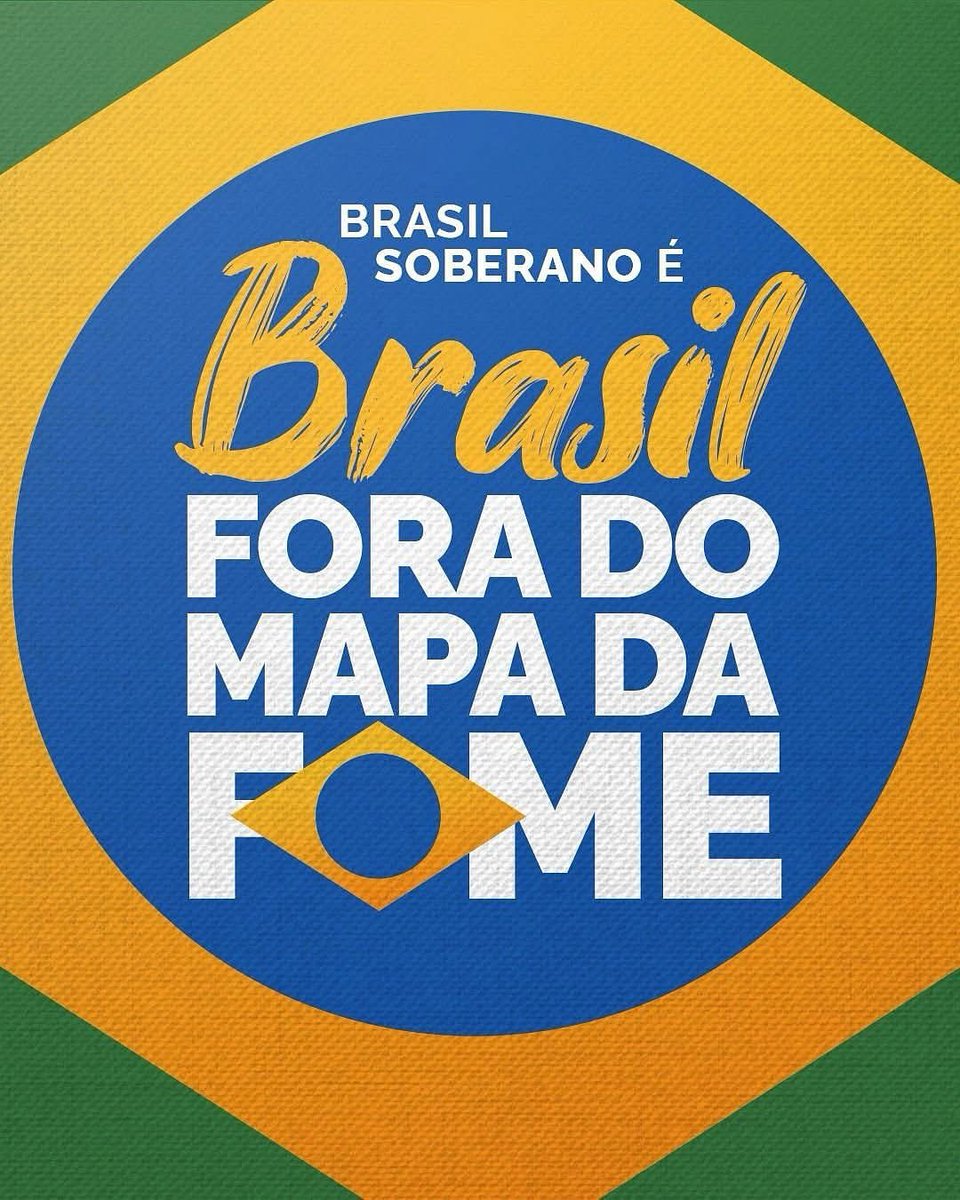URGENTE: Brasil fora do Mapa da Fome! ⚠️

A ONU confirmou: o Brasil deixou o Mapa da Fome no triênio 2022-2024. ✅

Isso só foi possível porque <a href="/LulaOficial/">Lula</a> colocou o combate à fome como prioridade. Só em 2023, 24,4 milhões de pessoas voltaram a comer 3 vezes ao dia.

É como