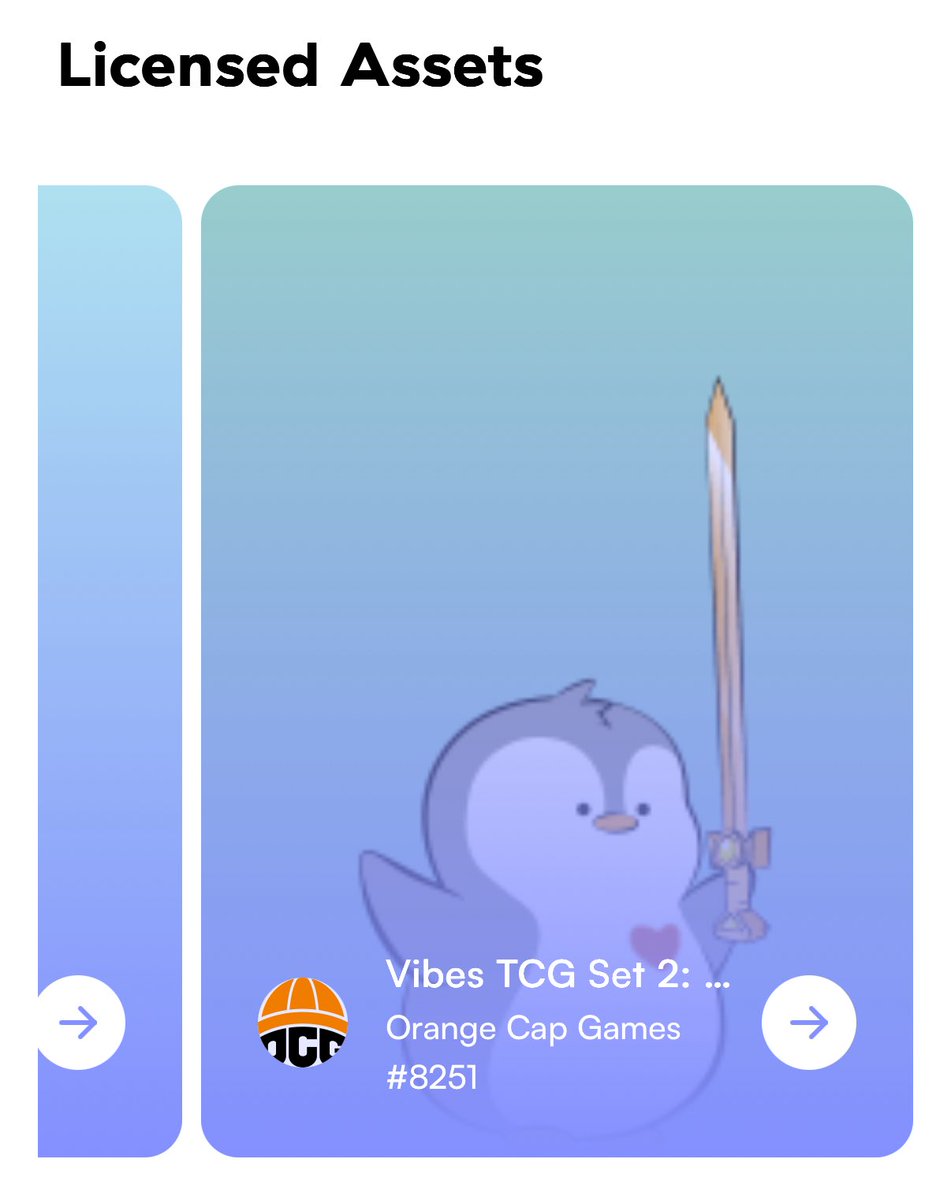 Bright Avian | True Pengu King & Hand of Neo Tokyo (@brightavian) on Twitter photo How did I miss that my knight of hearts lil <a href="/pudgypenguins/">Pudgy Penguins</a> was licensed for <a href="/vibes_tcg/">Vibes (Pudgy TCG)</a> set 2 😳 Sooo excited to see two of my favorite things in this universe (penguins and TCGs) come together ❤️ Thanks <a href="/LucaNetz/">Luca Netz 🐧✳️</a> & <a href="/spencer/">Spencer</a> for <a href="/OverpassIP/">OverpassIP</a> and <a href="/vibes_tcg/">Vibes (Pudgy TCG)</a>!
Gotta find and hunt How did I miss that my knight of hearts lil <a href="/pudgypenguins/">Pudgy Penguins</a> was licensed for <a href="/vibes_tcg/">Vibes (Pudgy TCG)</a> set 2 😳 Sooo excited to see two of my favorite things in this universe (penguins and TCGs) come together ❤️ Thanks <a href="/LucaNetz/">Luca Netz 🐧✳️</a> & <a href="/spencer/">Spencer</a> for <a href="/OverpassIP/">OverpassIP</a> and <a href="/vibes_tcg/">Vibes (Pudgy TCG)</a>!
Gotta find and hunt