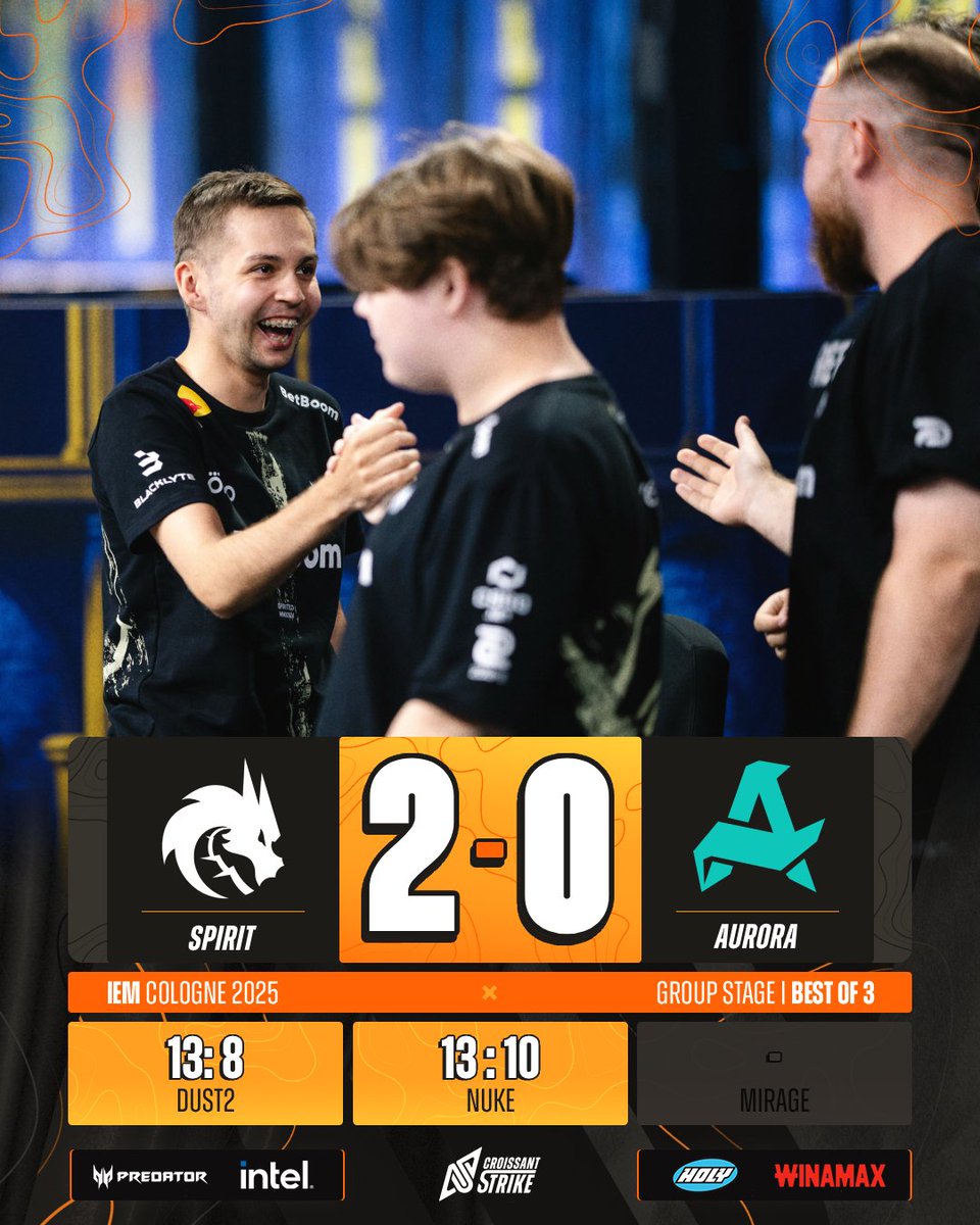 CroissantStrike's tweet image. LA JOURNÉE CONTINUE, LES STOMPS AUSSI ! 💥

🇷🇺 Spirit avance en playoffs tandis que 🗺️ Liquid est éliminé. 🇪🇺 FaZe avance donc dans le lower et retrouvera 🇹🇷 Aurora dès demain.