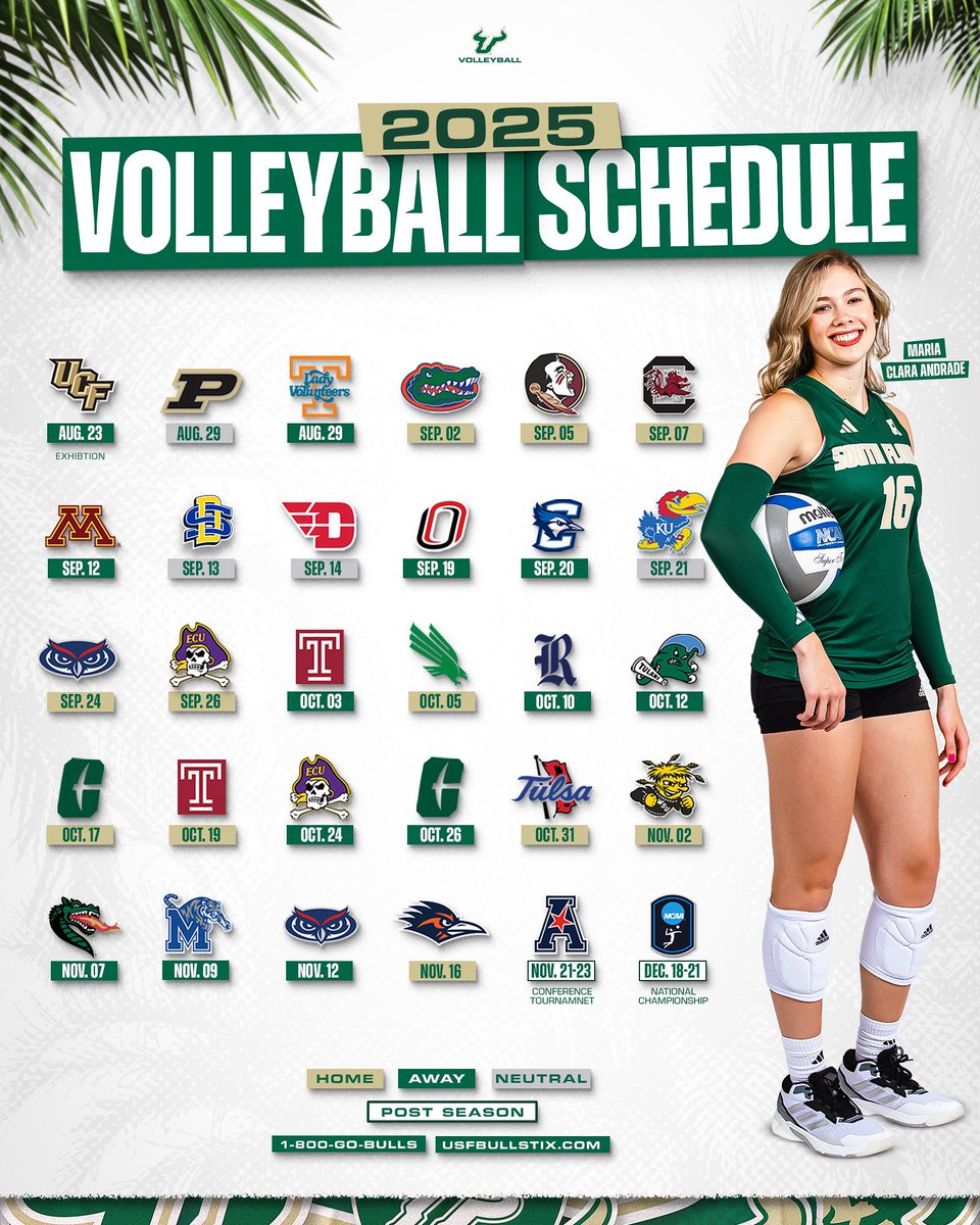 Our 2025 schedule is HERE 🙌

🗞️ gobulls.co/4faBCHh

#HornsUp🤘