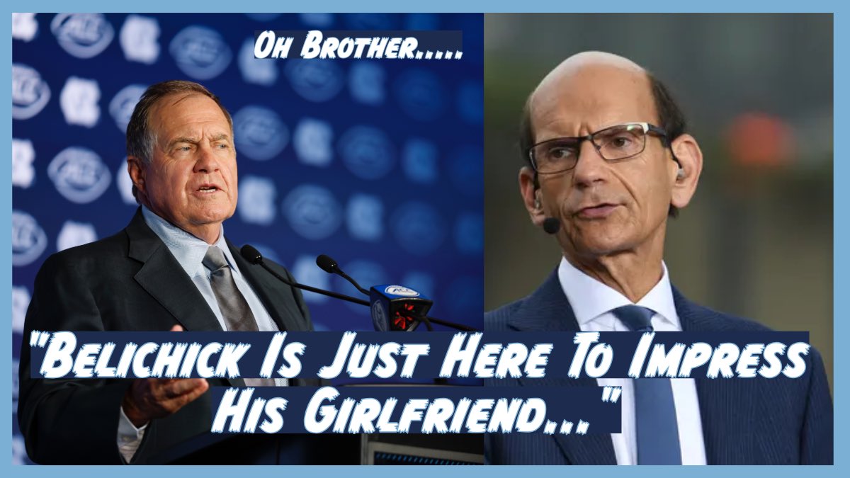 HeelBrothers's tweet image. Paul Finebaum Is At It AGAIN! | Claims Belichick Won&apos;t Meet His &quot;Expecta... youtu.be/YyPe5wU6sKI?si… via @YouTube #paulfinebaum #billbelichick #uncfootball