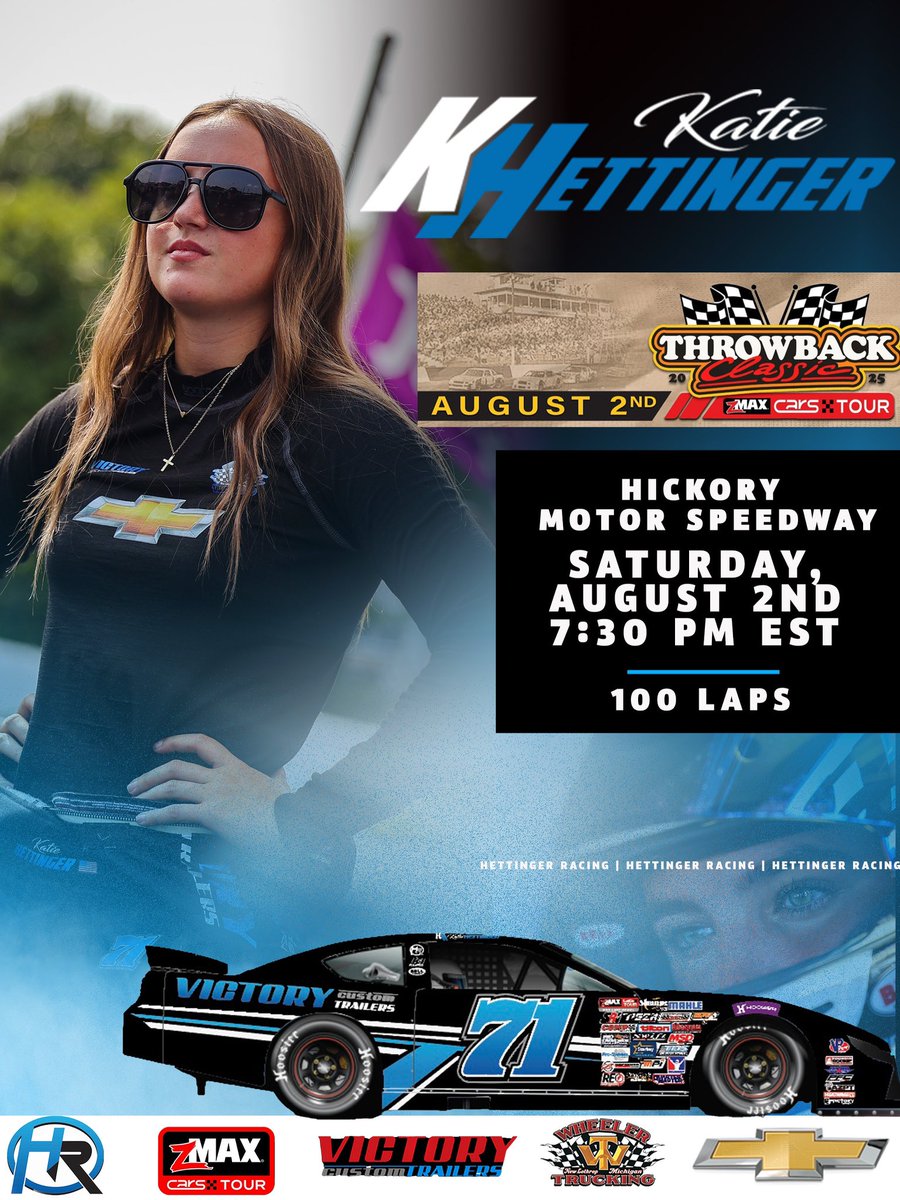 HettingerRacing's tweet photo. We’re so back. See you this Saturday 🙌🔥 

@katiehettracing | @CARSTour https://t.co/yJt2Ugk5DV