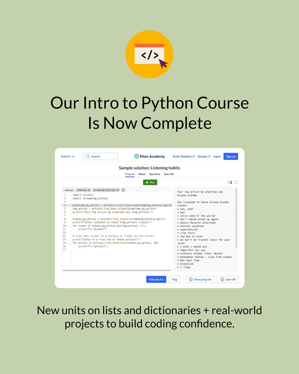 Khan Academy tweet media