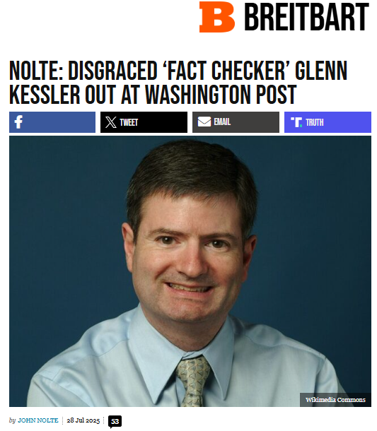 WojPawelczyk's tweet image. Remember this guy? Disgraced "Fact Checker" Glenn Kessler out at Washington Post 🥳
