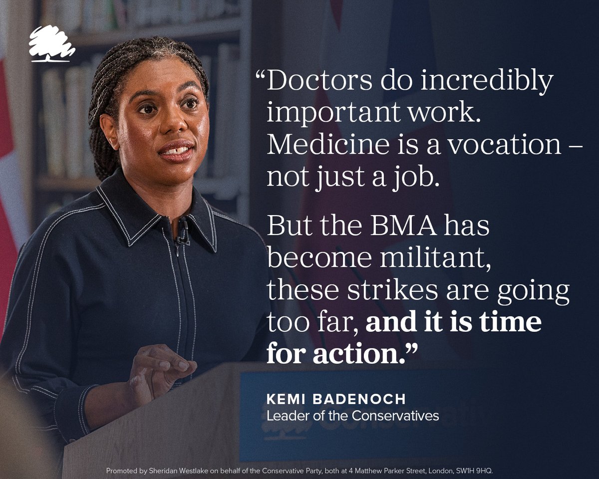 This isn’t about frontline doctors - it’s about militant union bosses pushing boundaries too far, while patients and taxpayers pay the price.