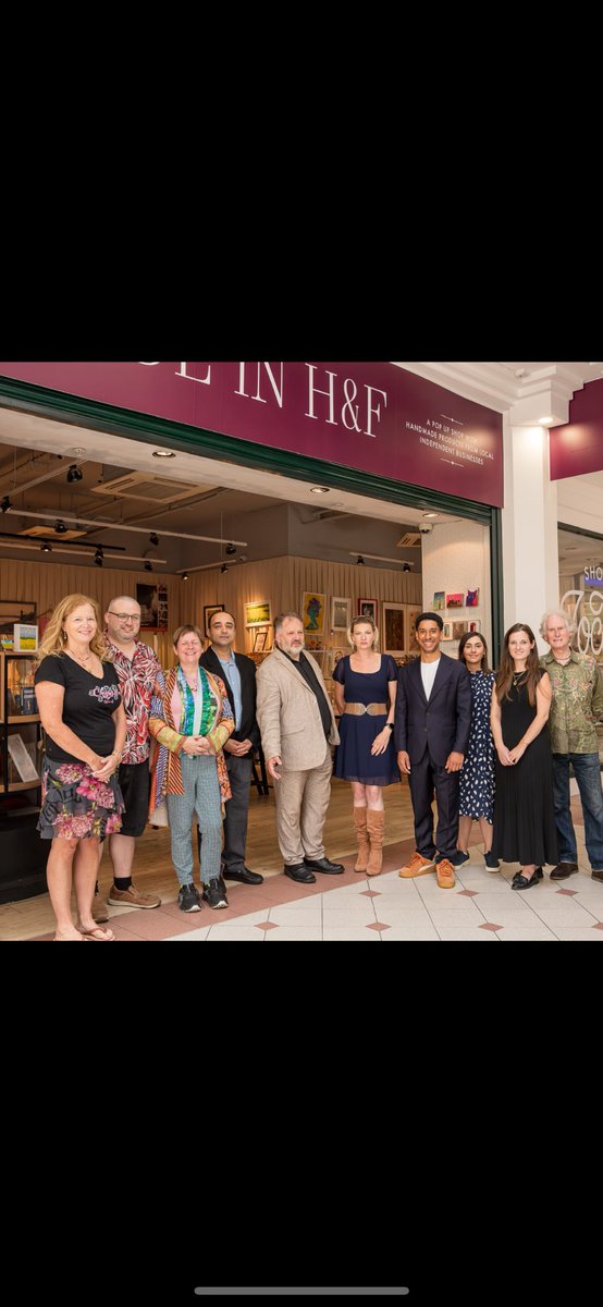 Great to welcome the Deputy Mayor of London <a href="/howarddawber/">Howard Dawber</a> for Business &amp; Growth to Hammersmith for a visit to the Made in H&amp;F Pop-Up Shop, funded by UKSPF, GLA &amp; <a href="/LBHF/">H&F Council</a>. A brilliant showcase of our support for local enterprise through the Industry Strategy: Upstream London