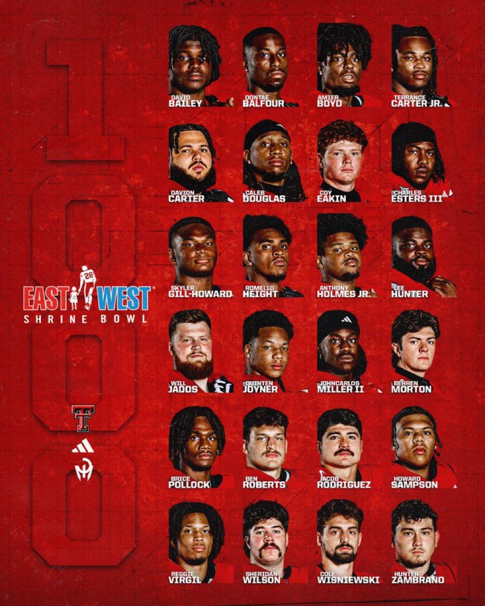 Eric Galko (@ericgalko) on Twitter photo #ShrineBowl1000 By the Numbers:
1. Multiple Schools had 20+ players.
But the team with the MOST players on the #ShrineBowl1000 - <a href="/TexasTechFB/">Texas Tech Football</a>.
#TexasTech brought in MAJOR impact transfers like David Bailey, Romello Height, Lee Hunter, Hunter Zambrano and many more.
And #ShrineBowl1000 By the Numbers:
1. Multiple Schools had 20+ players.
But the team with the MOST players on the #ShrineBowl1000 - <a href="/TexasTechFB/">Texas Tech Football</a>.
#TexasTech brought in MAJOR impact transfers like David Bailey, Romello Height, Lee Hunter, Hunter Zambrano and many more.
And