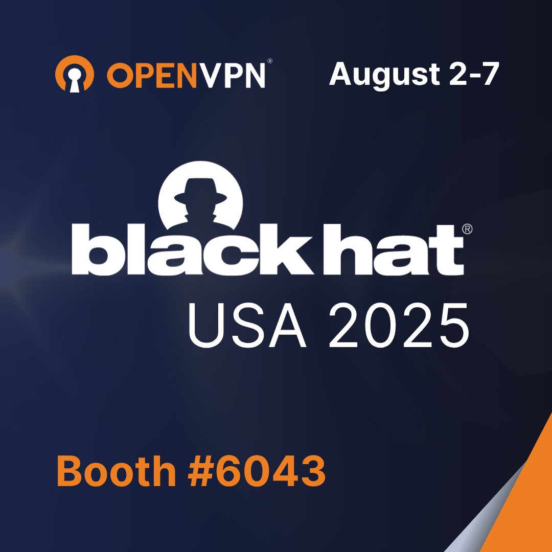 Already using OpenVPN? Swing by booth #6043 at <a href="/BlackHatEvents/">Black Hat</a> to meet the team and learn how to get even more from your deployment.

Bonus: Enter to win a 3,600+ piece LEGO Artemis set!

📅 Aug 2–7 | 📍 Las Vegas

🎯 openv.pn/4o2MHhD

#BlackHat2025 #ZeroTrust