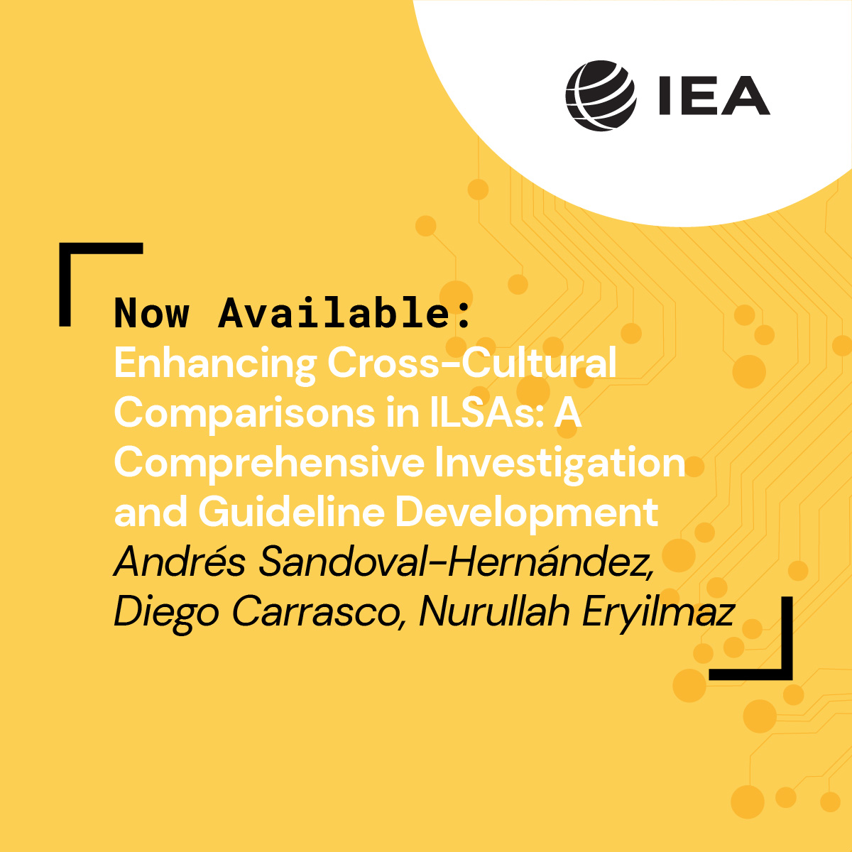 iea_education's tweet image. 📢 The latest R&D Outcomes from Call Three are published!
An examination of the Performance of Variance Estimators in International Large-Scale Assessments
Enhancing Cross-Cultural Comparisons in ILSAs: A Comprehensive Investigation and Guideline Development
🧪 Don’t forget…