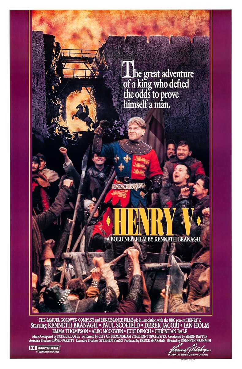 NextOnTCM's tweet image. Henry V (1944) 
 
Shakespeare&apos;s tale of the warrior king who learns the meaning of heroism during a daring invasion of France. 
DIR Laurence Olivier 
CAST Laurence Olivier, Robert Newton, Renee Asherson

2 HRS 30 MINS | EPIC | 5:30 PM EDT