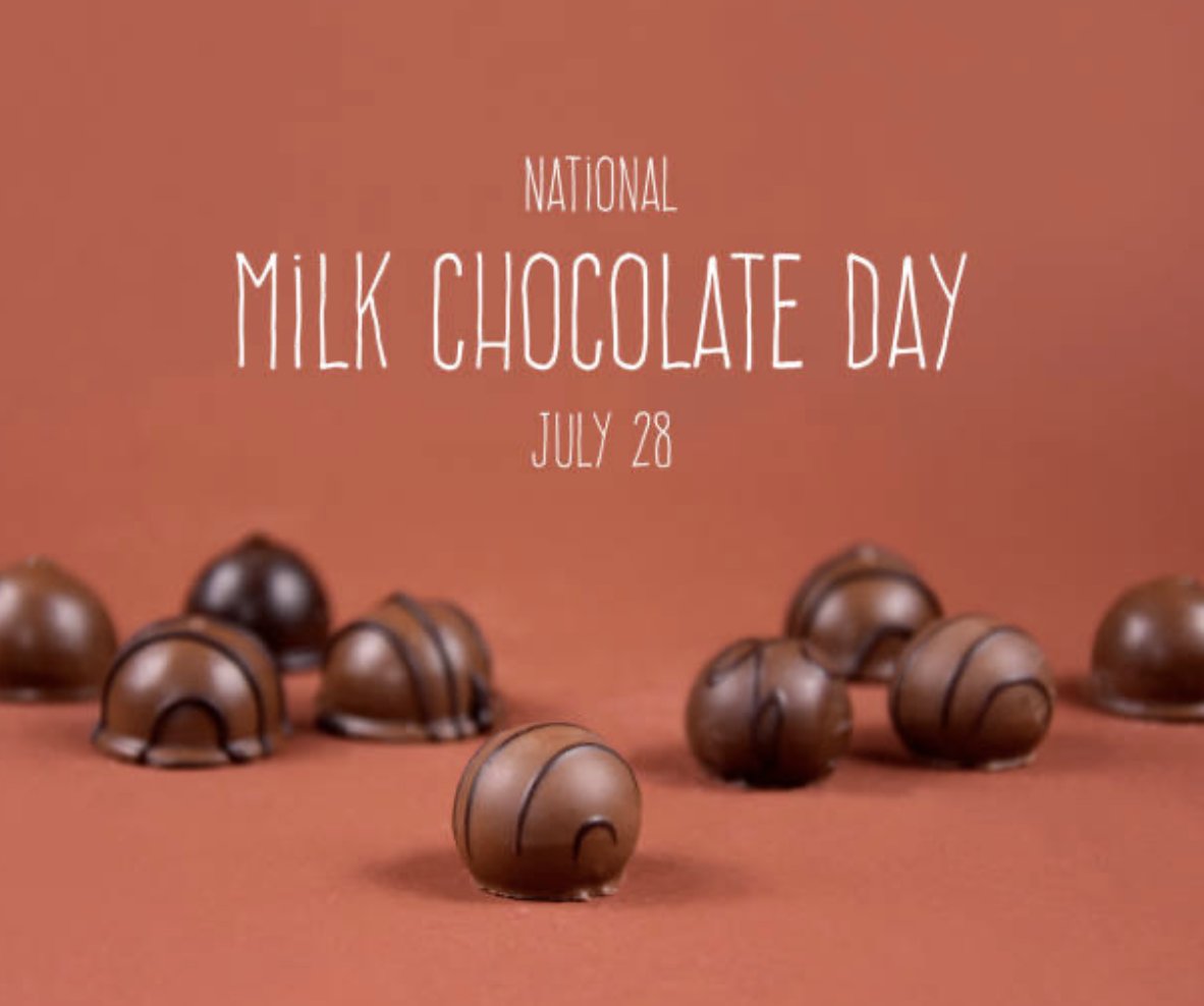 CISNCountry's tweet image. Welcome to Monday 07/28/25 @CISNCountry💋
A mix of sun and cloud. 30% chance of showers this afternoon with risk of a thunderstorm. High +21.
Happy National Milk Chocolate Day #YEG 🍫