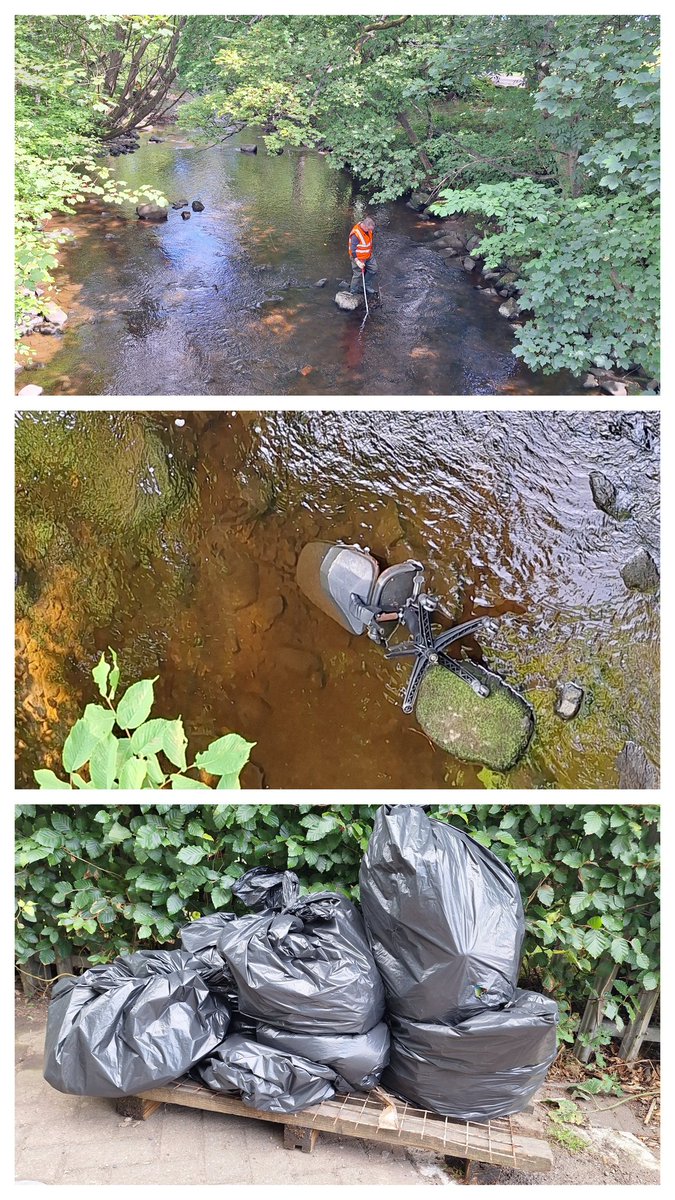 WOLCT's tweet image. It is an enjoyable start to the week with volunteers up at Balerno.

Wading &amp;amp; litterpicking locally for rubbish 
Wildflower and riverfly surveys
Walkway maintenance 

All completed in the sunshine 

@Edinburgh_CC