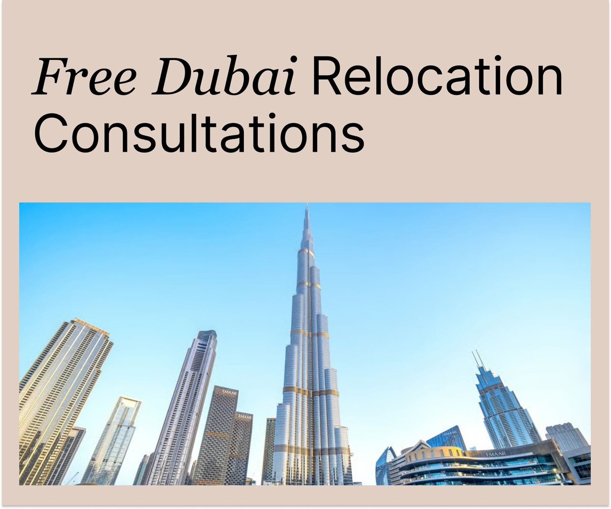 🚨 Free Dubai relocation consultations. Limited slots.

Dubai is the premier location for anyone optimizing for freedom and tax efficiency.

Many asked for support, so we are delivering.

This is for you if you're considering to relocate in 2025 and looking for support on:

-