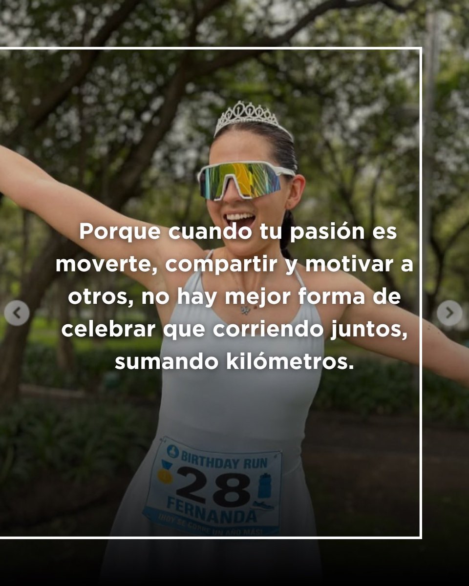 MetaSportsM's tweet image. 🎉 Fer Nava decidió celebrar su cumpleaños... ¡corriendo 5K con sus amigos! 🏃‍♀️🥳
Porque no hay mejor regalo que compartir lo que amas con quienes más quieres.  💪💖 ¡Feliz vuelta al sol, Fer!
#FerNava #CumpleCorriendo