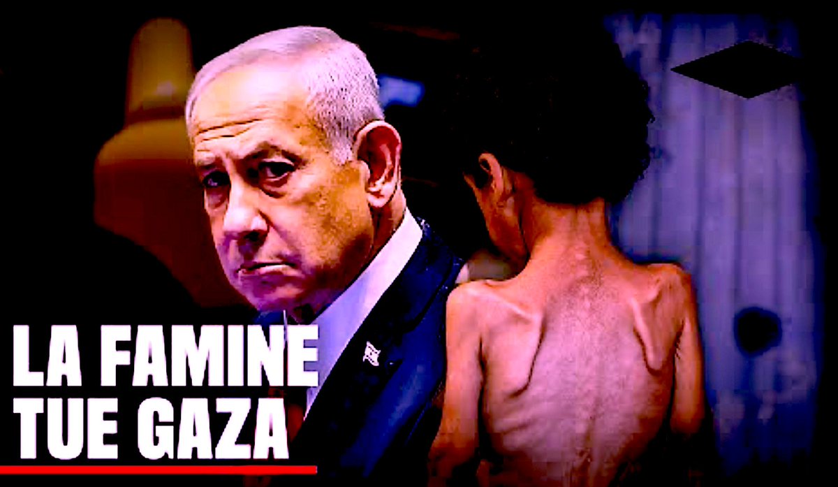 ⚠️Tout a basculé en 48h, avec une pression tout azimut sur Netanyahu contre la famine, pour le cessez-le-feu et pour la reconnaissance de l'État palestinien: 
• Trump déclare aujourd'hui en Écosse: "C'est une famine réelle, il est impossible de simuler cela, les enfants de Gaza