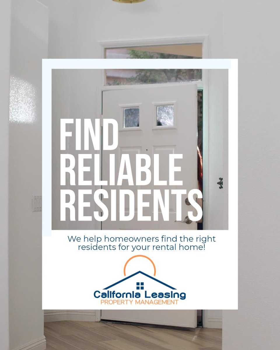 CALeasing's tweet image. 🌟 Your home deserves the best care! Choose California Leasing for personalized property management tailored to your needs. 

🌐 californialeasing.com

CaliforniaLeasing #HomeRentals #NewListing #HomeforRent #BookShowings #RentalHome