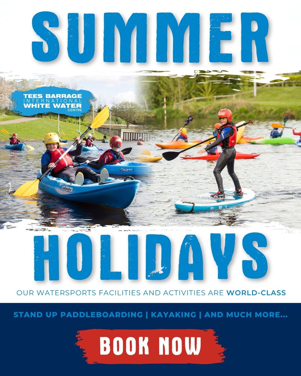 Summer’s calling! 🌞 Paddle, kayak, and much more at Tees Barrage.📍Book your next adventure TODAY tbiwwc.com/activities/sch…