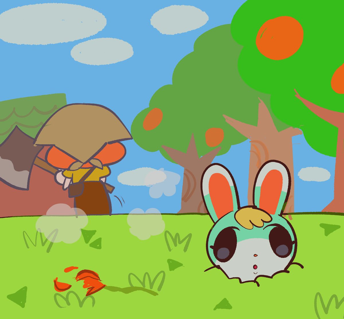 corpseacoast's tweet image. acnh fanart i drew while i was resting
