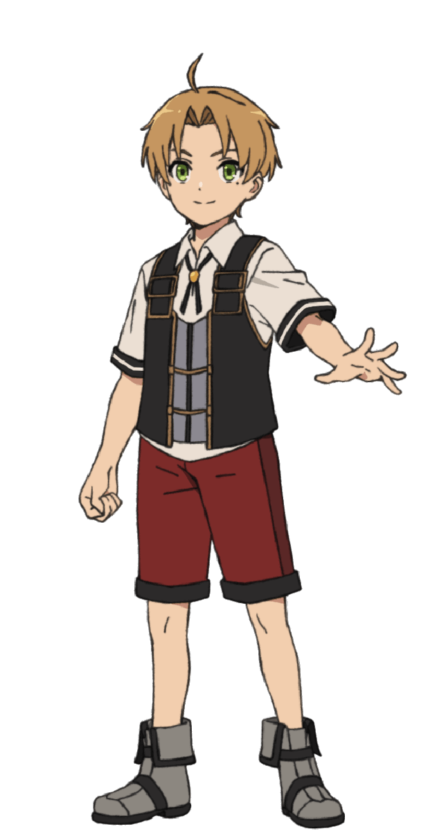 Supongo que están de acuerdo en que Rudeus en este punto de su vida tiene cuerpo de niño y mentalidad de niño