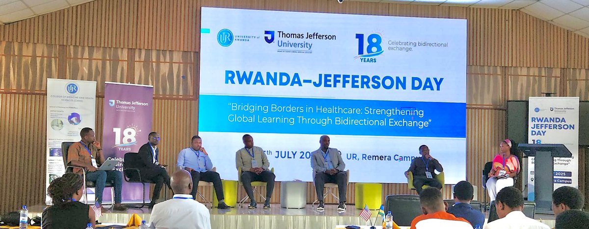 acreolglobal's tweet photo. #PalliativeCare and #MultisectoralCollaboration
At Rwanda–Jefferson Day, our Executive Director, Dr. @ntizimira, joined a panel on Expanding Access to Safe Prevention, Therapeutics, and Supportive Care through Multisectoral Global Collaboration.
He spoke from experience:
✨Pain medications are often not accessible.
✨Regulations can delay access to care.
✨Palliative care is often overlooked.
With government, civil society, and private sector voices present, the session explored how collaboration can help close gaps and improve access to care.
#ACREOLGlobal #PalliativeCare #RwandaJeffersonDay
@JeffersonUniv @Uni_Rwanda @erugengamanzi @UCmhs @Florentruta @nduwarichard @KipharmaRwanda @RwandaHealth @ughe_org @RBCRwanda @UwinkindiFranco @RwandaSport @nsanzimanasabin @Sturrminator @Dr_BWIZA_MUHIRE @medsar_rwanda @ButaroHospital