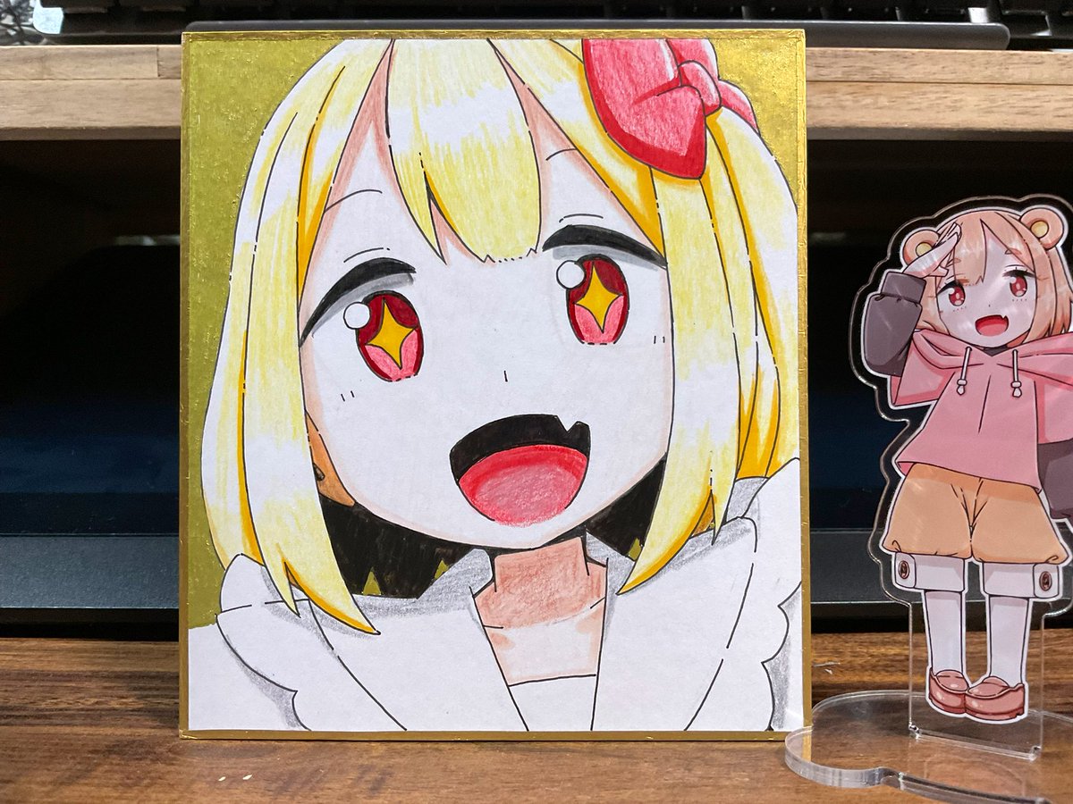 longbear65's tweet image. アナログお絵描きルーミアちゃん！！！