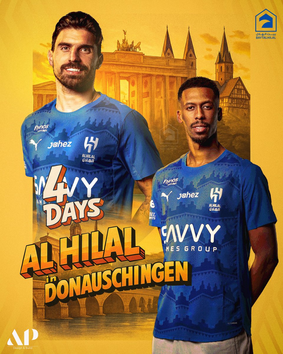 baytAlhilal's tweet image. 4️⃣ أيام متبقية على انطلاق المعسكر الإعدادي للفريق في ألمانيا 💙🇩🇪