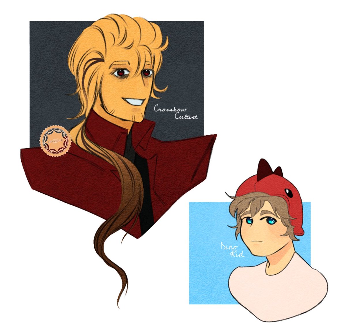 swirls_lavender's tweet image. My handsome ethereal and deranged husband and the sweet child I have decided to adopt. (DINO KID IS SO ADORABLE AAGHH MY SHAYLAAAA😭😭) #99nightsintheforest #roblox