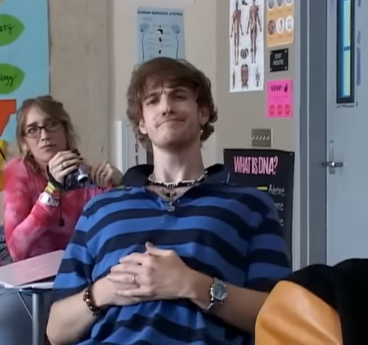 spicybraiinz's tweet image. nobody is gonna stop me from headcanonning 05 trevor as a butch lesbian. THIS IS MY GIRLFRIEND