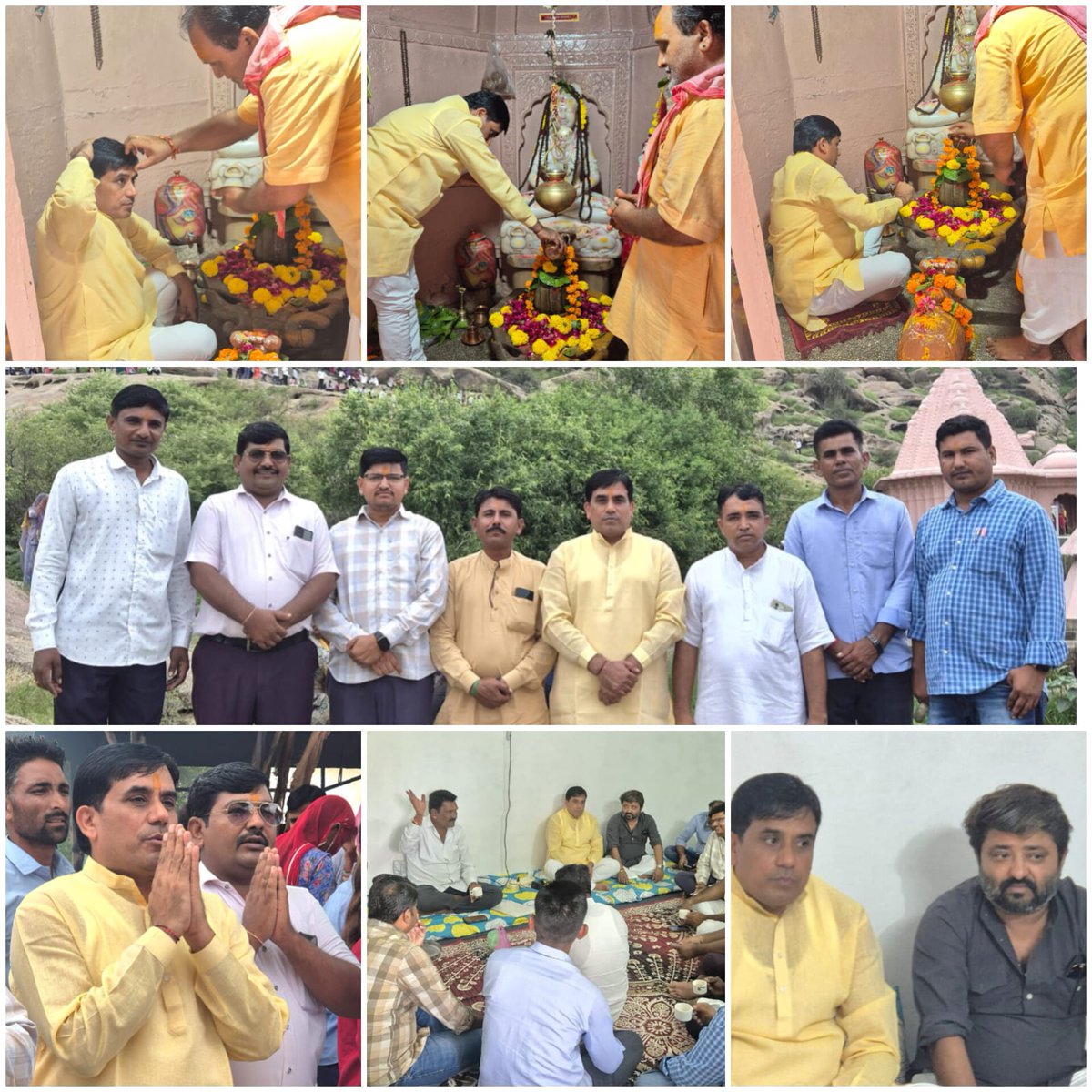 आज युवा साथियों के साथ सिवाना विधानसभा के डंडाली स्थित गोयनेश्वर महादेव मंदिर व पूज्य गुलाब सिंहजी की तपस्थली के दर्शन कर सब के मंगलमय जीवन की कामना की साथ ही इस अवसर पर श्री विक्रमसिंह जी व क्षेत्र के युवा उद्यमी श्री समंदरसिंह जी नोसर से भी सुखद मुलाकात हुई