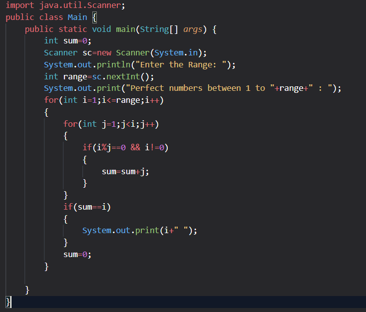 LearnWithAnkit's tweet image. #100DaysOfCode #CodingJourney #dream #letsconnect       
Control Flow Question:-
Write a program to find all Perfect numbers between 1 to n where n is the input given by the user.

Input:
 n=100
Output:
Perfect numbers between 1 to 100: 6, 28