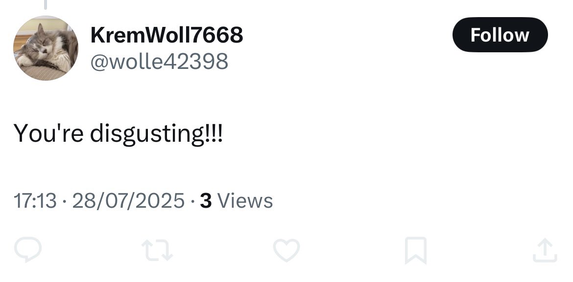 richardosefton's tweet image. And you’re a silly little coward who supports a pedophile.
But you blocked me so hopefully someone can screenshot this and send it to you. You’re welcome x
