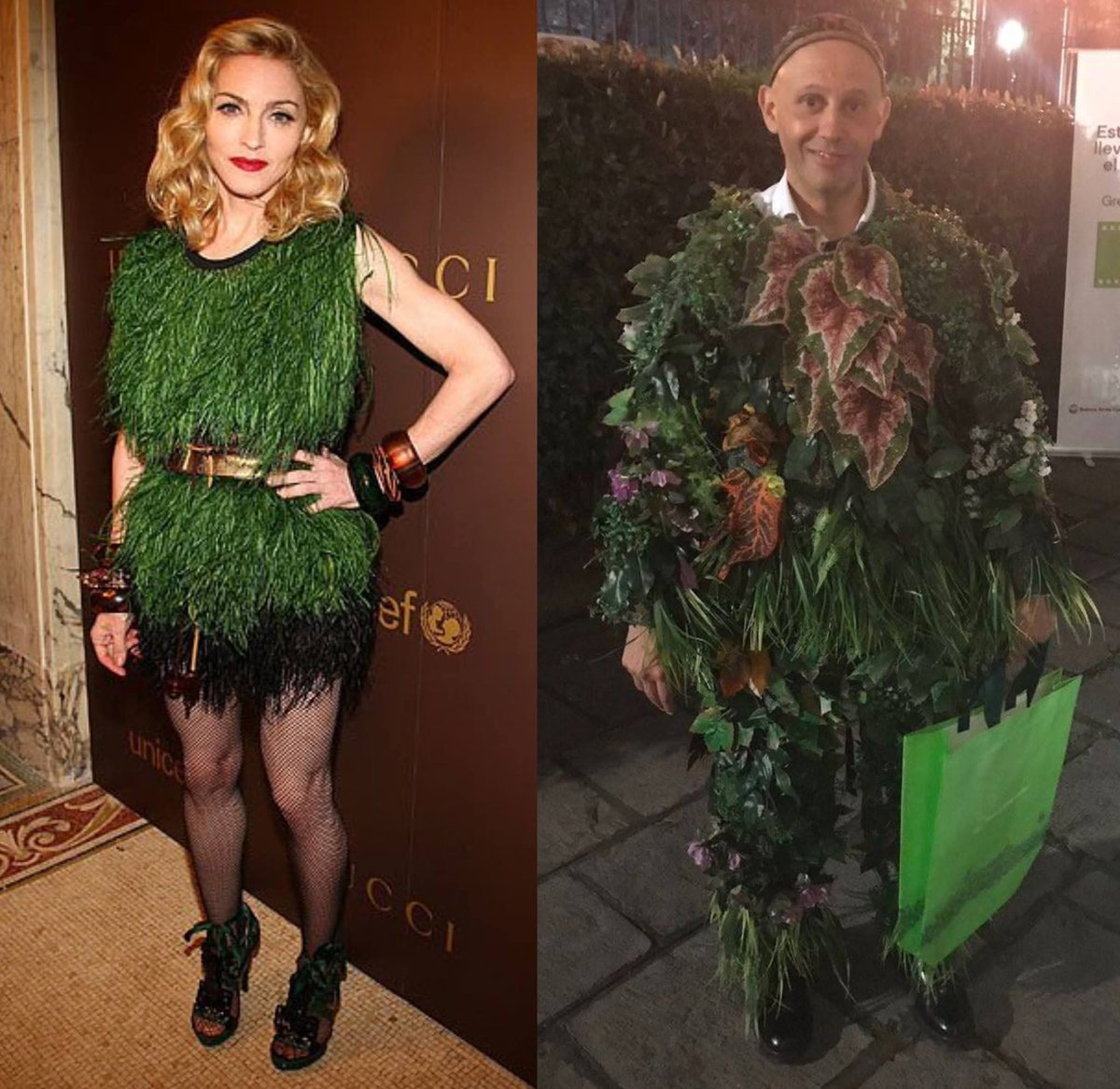 NEGRA STOLE MY LOOK!!!! Ministro de Ambiente Sergio Bergman / Madonna  Which NEGRA wore it better???