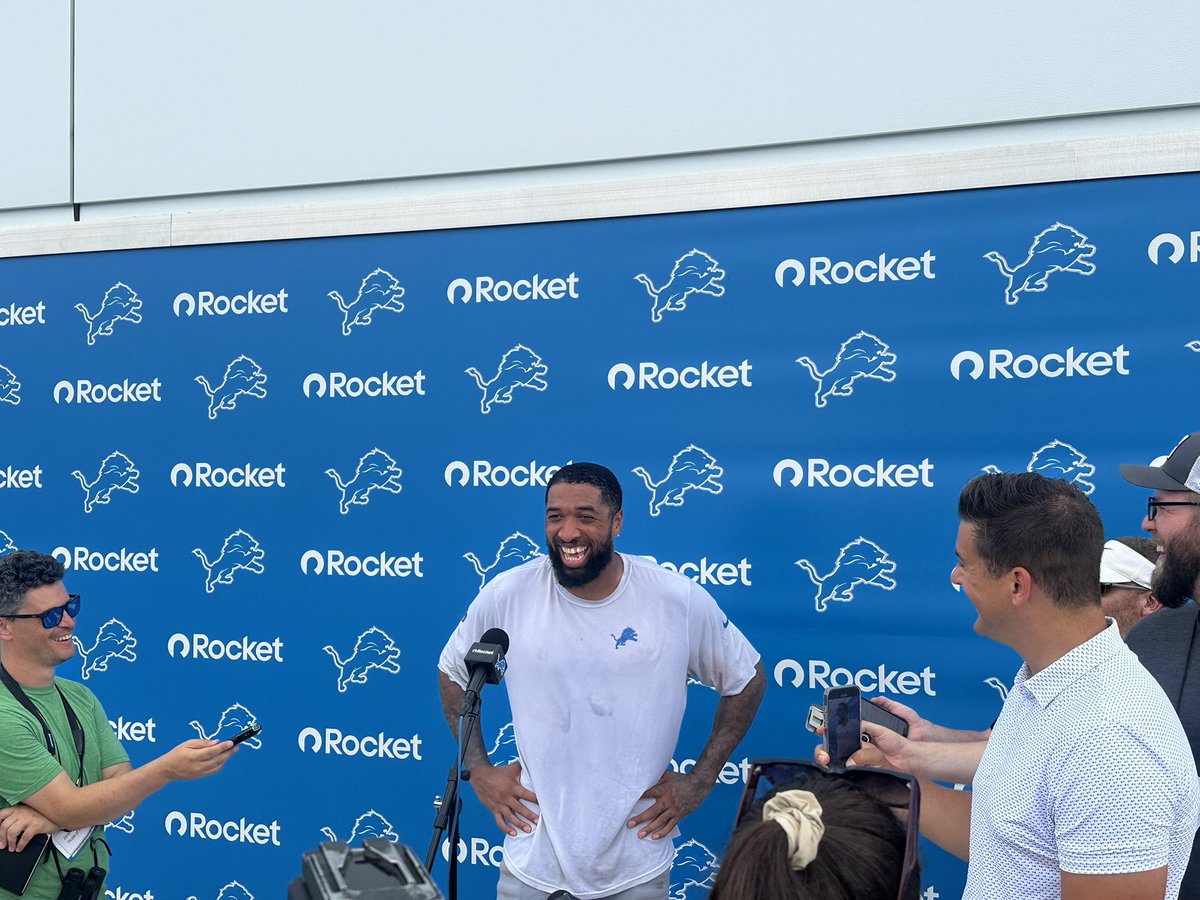 wjrradio's tweet image. The Detroit Lions wrapped up day seven of training camp at the Meijer Performance Center in Allen Park Monday morning. For more training camp updates visit wjr.com. 
Photos ~ Gabe Klein, WJR