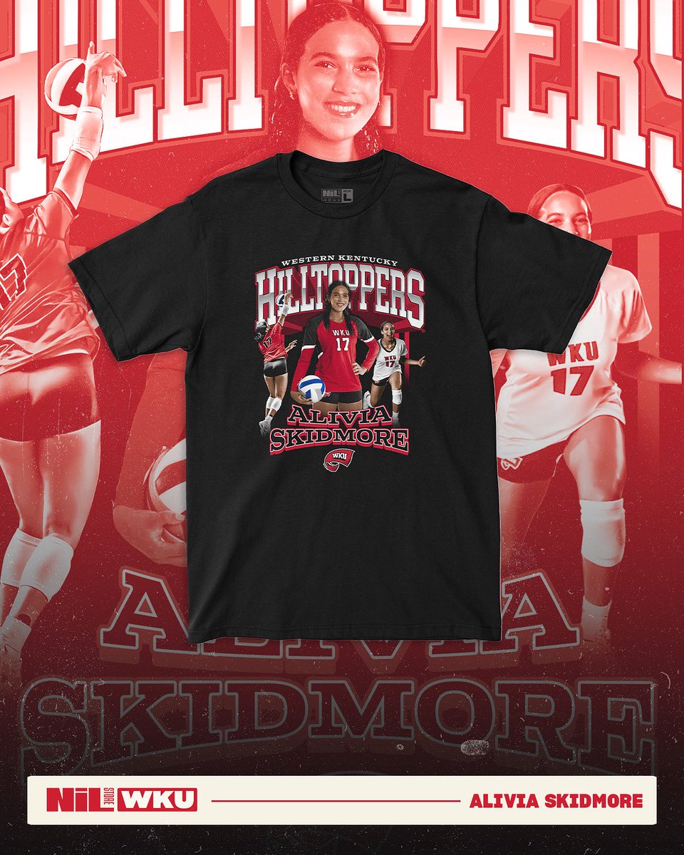 WKUNILStore's tweet image. New Exclusive!!
Alivia Skidmore’s Fresh Merchandise Is Here!
nil.store/western-kentuc…