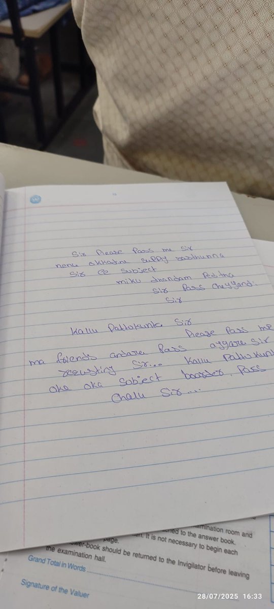 probablyshutup's tweet image. Father was correcting papers...