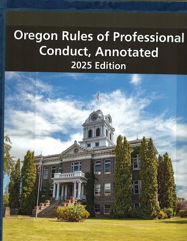 MCLawLibrary's tweet image. The 2025 edition of &quot;Oregon Rules of Professional Conduct, Annotated&quot; is now available at our library.
Come on in and check it out. We&apos;ve got air conditioning too!