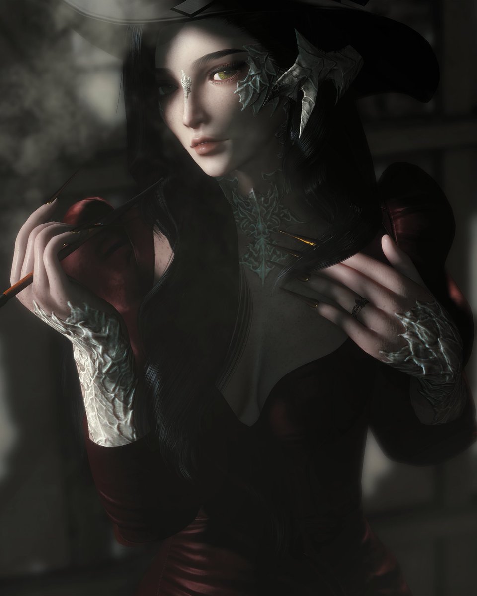 XIV_NORI's tweet image. &quot;Careful...My nail polish...&quot;