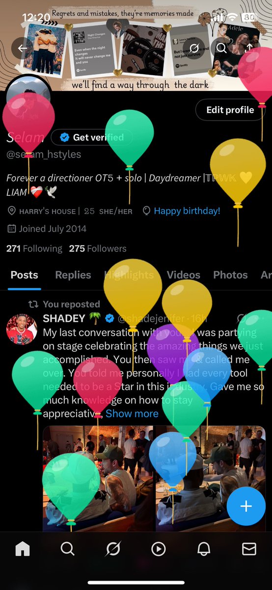 selam_hstyles's tweet image. +1 but I won’t act my age 😌