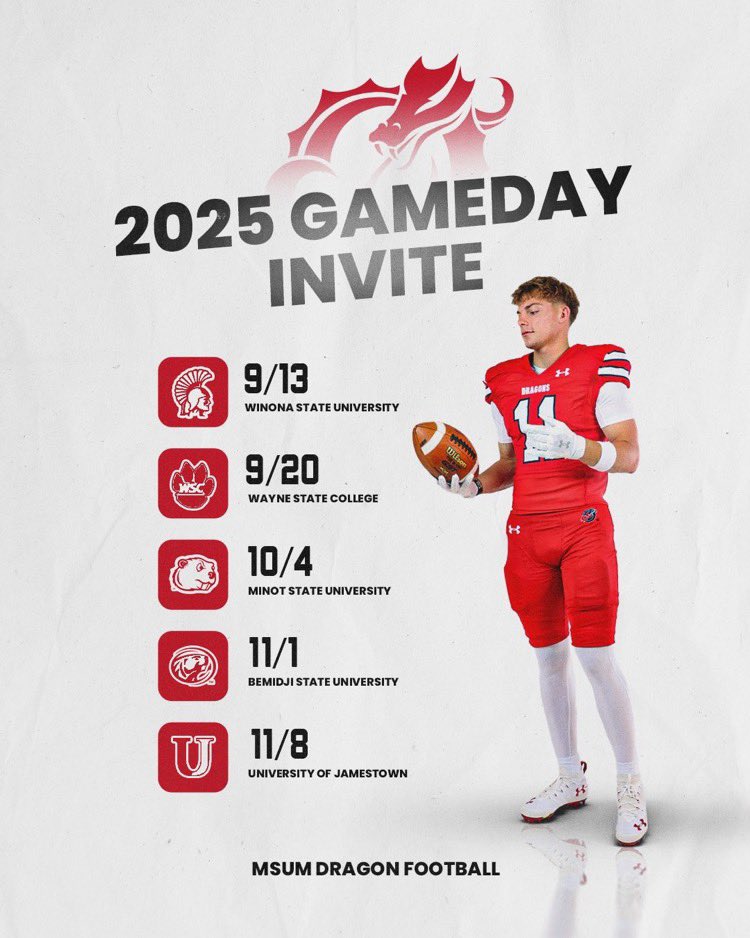 Wyatt Henderson (@wyryhenderson) on Twitter photo Thank you <a href="/CoachScott_88/">AJ Scott</a> for the gameday invite. I can’t wait to get it there in September and meet everyone at
<a href="/msum_football/">MSUM Dragon Football</a>
<a href="/NWahlScouting/">Nate Wahl</a> <a href="/OJW_Scouting/">PrepRedzone Oliver</a> <a href="/LOScrimmage/">Line Of Scrimmage Coaching & Consulting</a> <a href="/PrepRedzoneMN/">Prep Redzone Minnesota</a> Thank you <a href="/CoachScott_88/">AJ Scott</a> for the gameday invite. I can’t wait to get it there in September and meet everyone at
<a href="/msum_football/">MSUM Dragon Football</a>
<a href="/NWahlScouting/">Nate Wahl</a> <a href="/OJW_Scouting/">PrepRedzone Oliver</a> <a href="/LOScrimmage/">Line Of Scrimmage Coaching & Consulting</a> <a href="/PrepRedzoneMN/">Prep Redzone Minnesota</a>