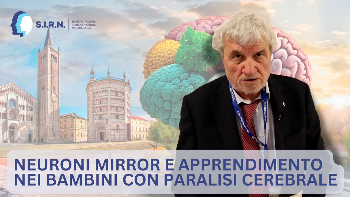 Al Congresso SIRN di Parma, il Prof. Adriano Ferrari, ordinario di Medicina Fisica e Riabilitazione all’Università di Modena e Reggio Emilia, esplora il ruolo dei neuroni mirror nella riabilitazione dei bambini con paralisi cerebrale. #SIRN2025

youtu.be/D6QziJDU0cY