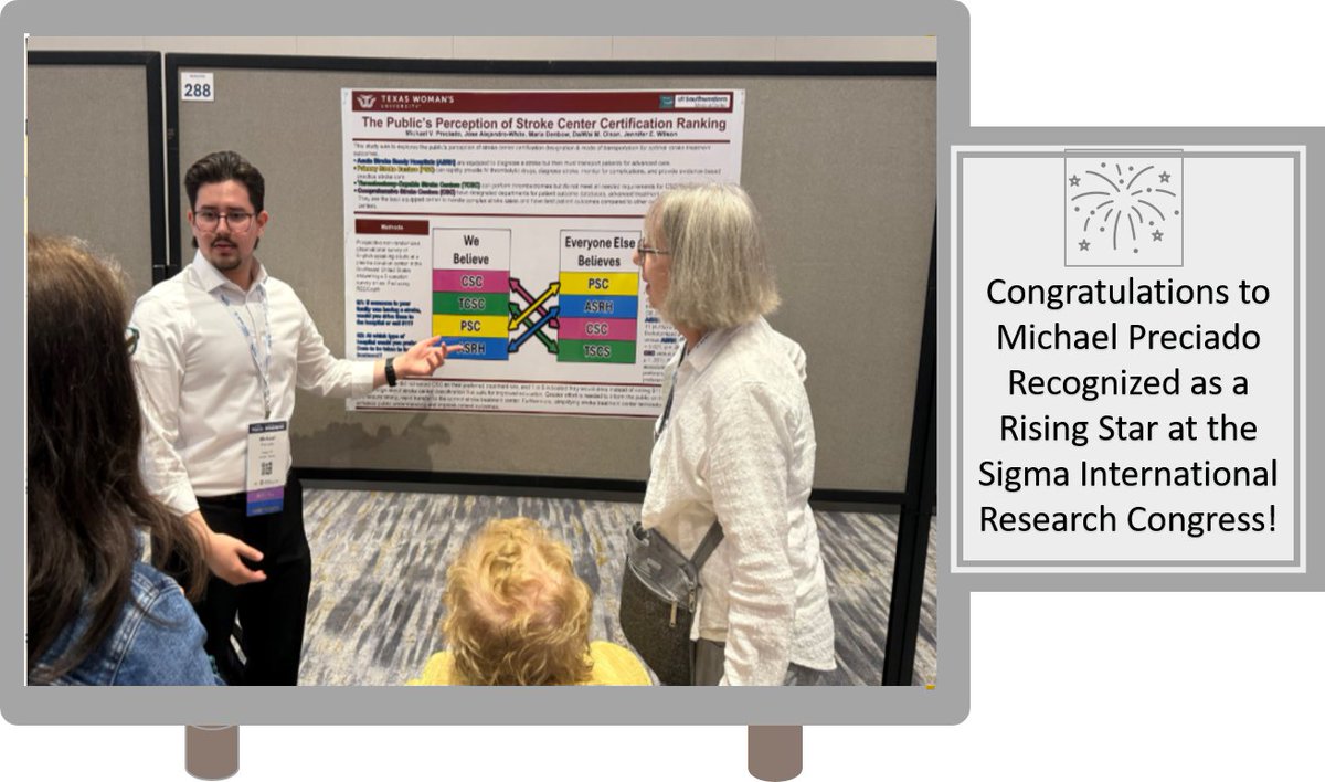 #UTSWNeurology #neuronurses #neuroscience #utswnurses #Nursefellow #UTNNRC #AANN #neuronurses #neuronerds #DaiWaiOlson congratulations to Michael Preciado, NNRC nurse intern was recognized as a Rising Star at the Sigma International Research Congress in Seattle!