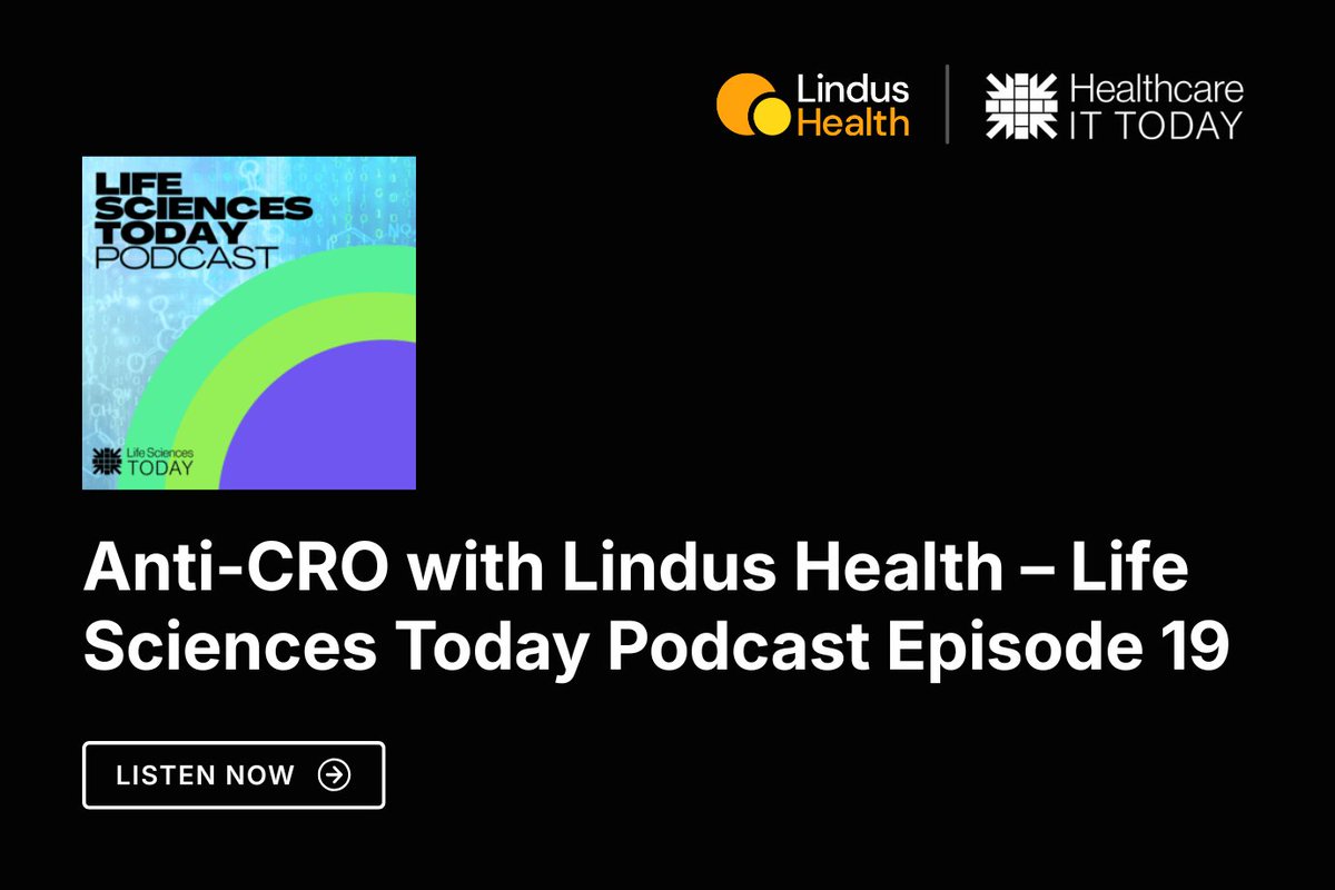 On the most recent episode of Life Sciences Today Podcast, co-founder Meri Beckwith talks about the journey of Lindus Health and our mission to fundamentally reinvent the way clinical trials are run.

Listen now: eu1.hubs.ly/H0m1xSl0

#cro #clinicaltrials #clinicalresearch
