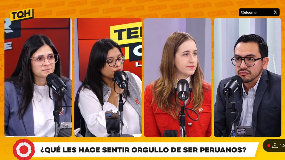 Victor Fuentes (@vfuentesc) on Twitter photo Primera vez participando de un streaming. Hoy estuve en TQH de <a href="/elcomercio_peru/">El Comercio</a> en las previas al Mensaje Presidencial por Fiestas Patrias con <a href="/MaroVillalobosR/">Maro Villalobos</a>, <a href="/LunarejaVillar/">Paola Villar S.</a> y <a href="/danipolitics/">Daniela Ibáñez De La Puente</a>. Primera vez participando de un streaming. Hoy estuve en TQH de <a href="/elcomercio_peru/">El Comercio</a> en las previas al Mensaje Presidencial por Fiestas Patrias con <a href="/MaroVillalobosR/">Maro Villalobos</a>, <a href="/LunarejaVillar/">Paola Villar S.</a> y <a href="/danipolitics/">Daniela Ibáñez De La Puente</a>.