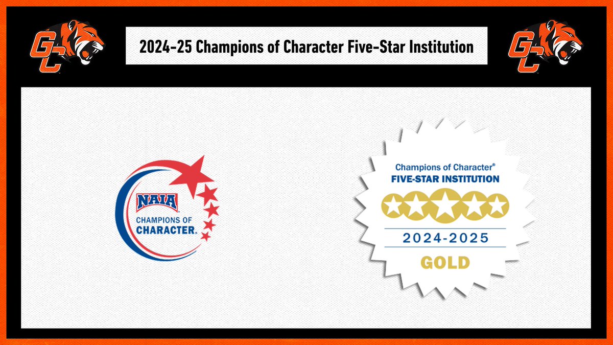 Georgetown named Champions of Character Five-Star Institution - #TigerPride
Details: georgetowncollegeathletics.com/general/2024-2…