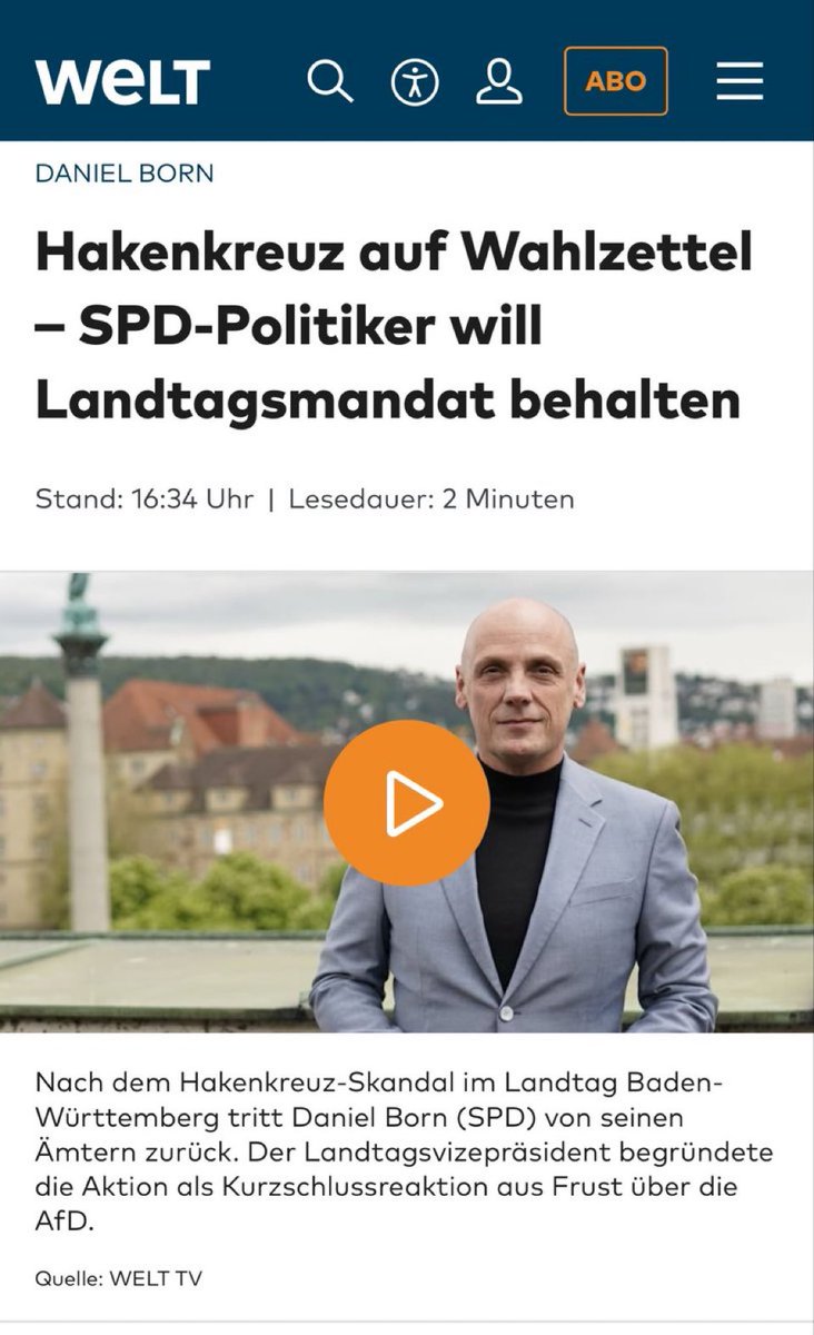 Ein Sozialist, der heimlich Hakenkreuze auf Wahlzettel schmiert, fühlt sich würdig, im Landtag zu sitzen. Am 8. März 2026 können Badener, Württemberger und Hohenzollern selber entscheiden, was sie davon halten.