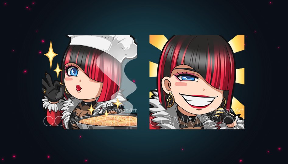 New emotes!! <a href="/gdaigonArt/">gdaigonΛЯT | Comms Open</a>  thanks again!! Now let’s cook these mfs up